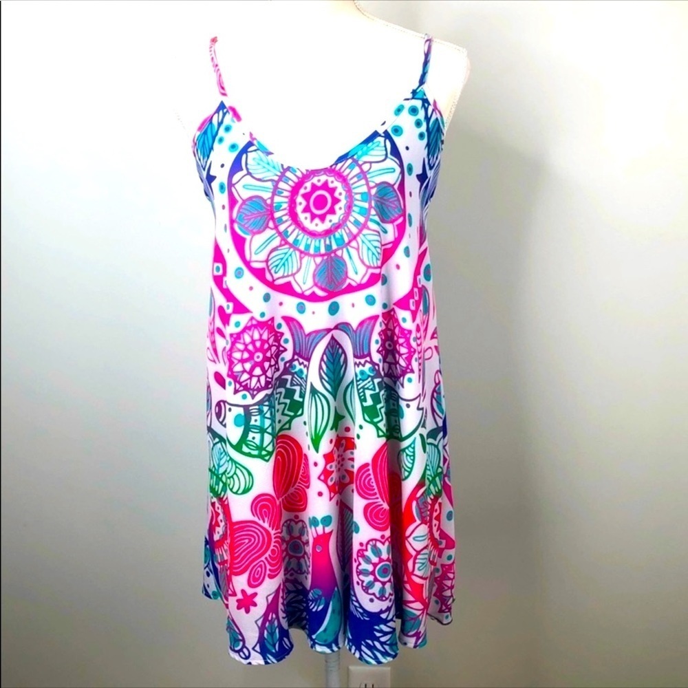 Bundle 3/$40 Anthropologie Judith March Peacock Ombré Birds n Paradise Dress.